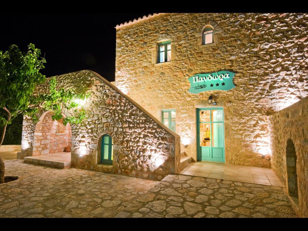 Pandora Aparthotel Pírgos Dhiroú Bagian luar foto